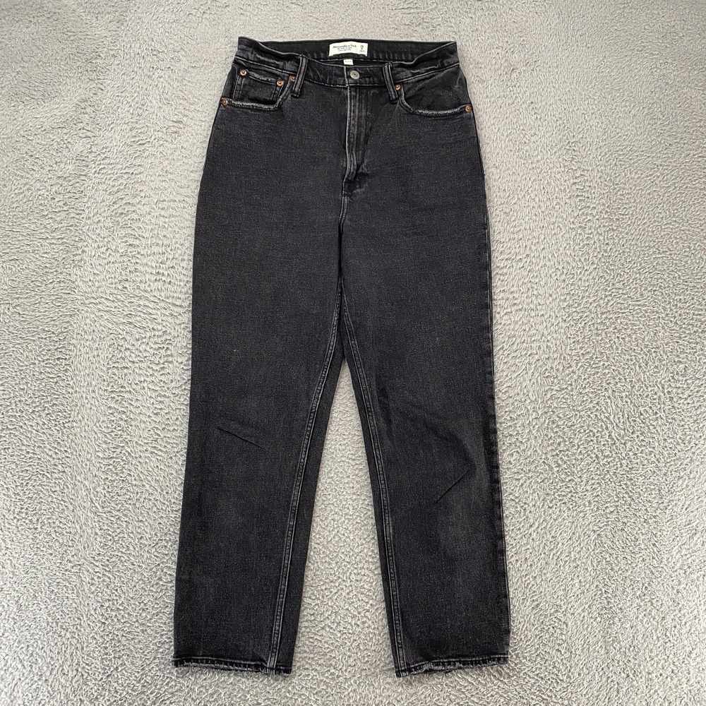 Abercrombie‎ & Fitch Ankle Straight Jeans Womens 28 Ultra High Rise Curve Love